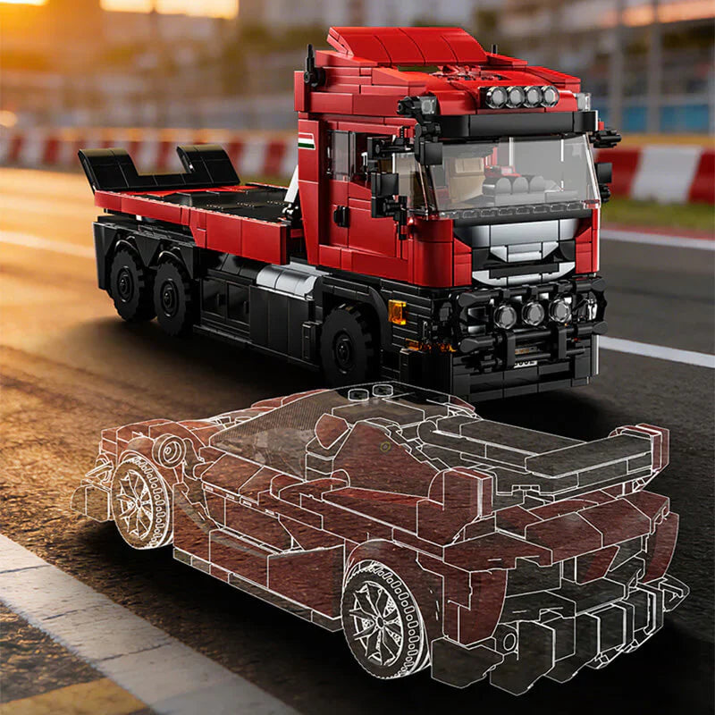 Supercar Transporter Truck Prancing 1727PCS