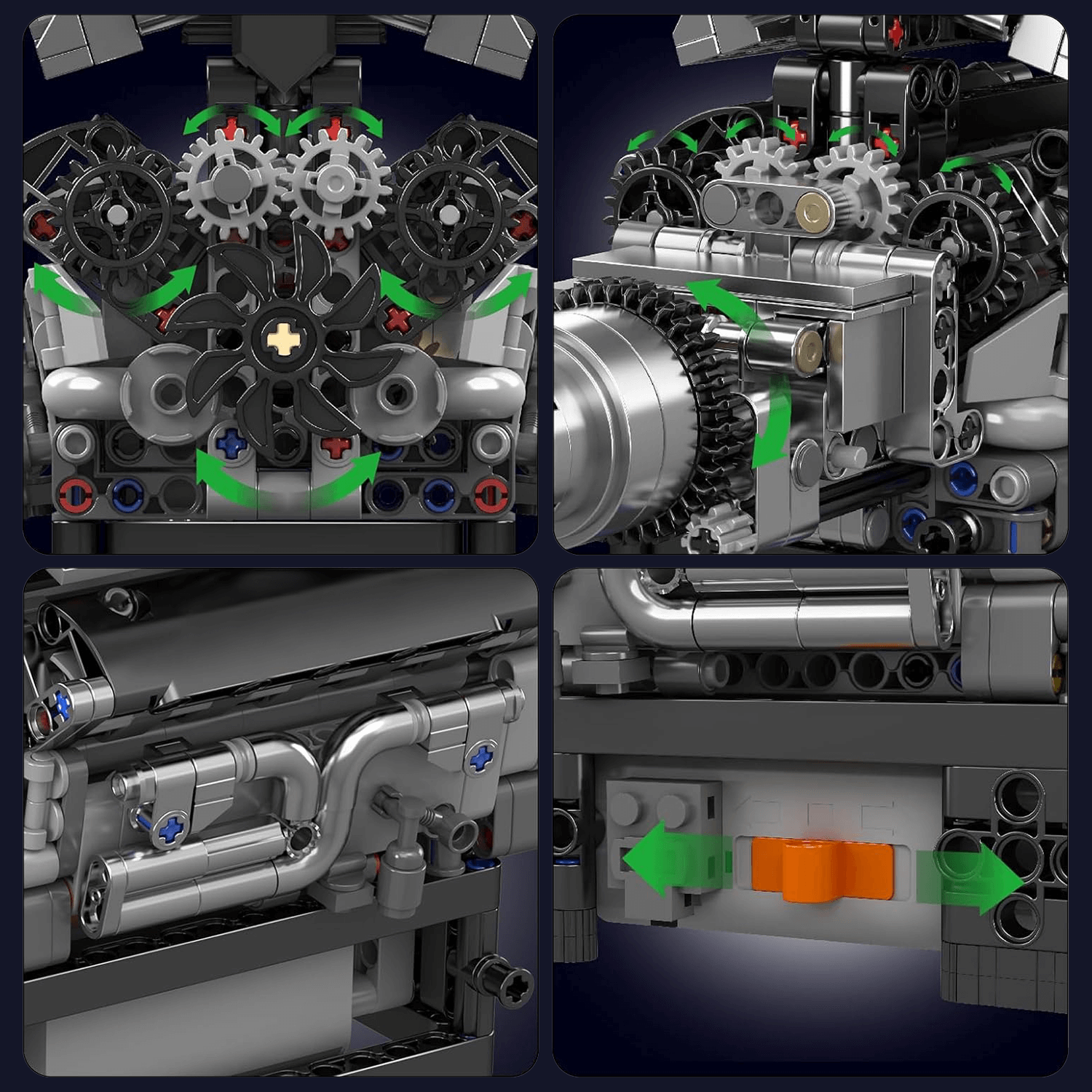 Britisches Luxus V12 Motor 733 Teile
