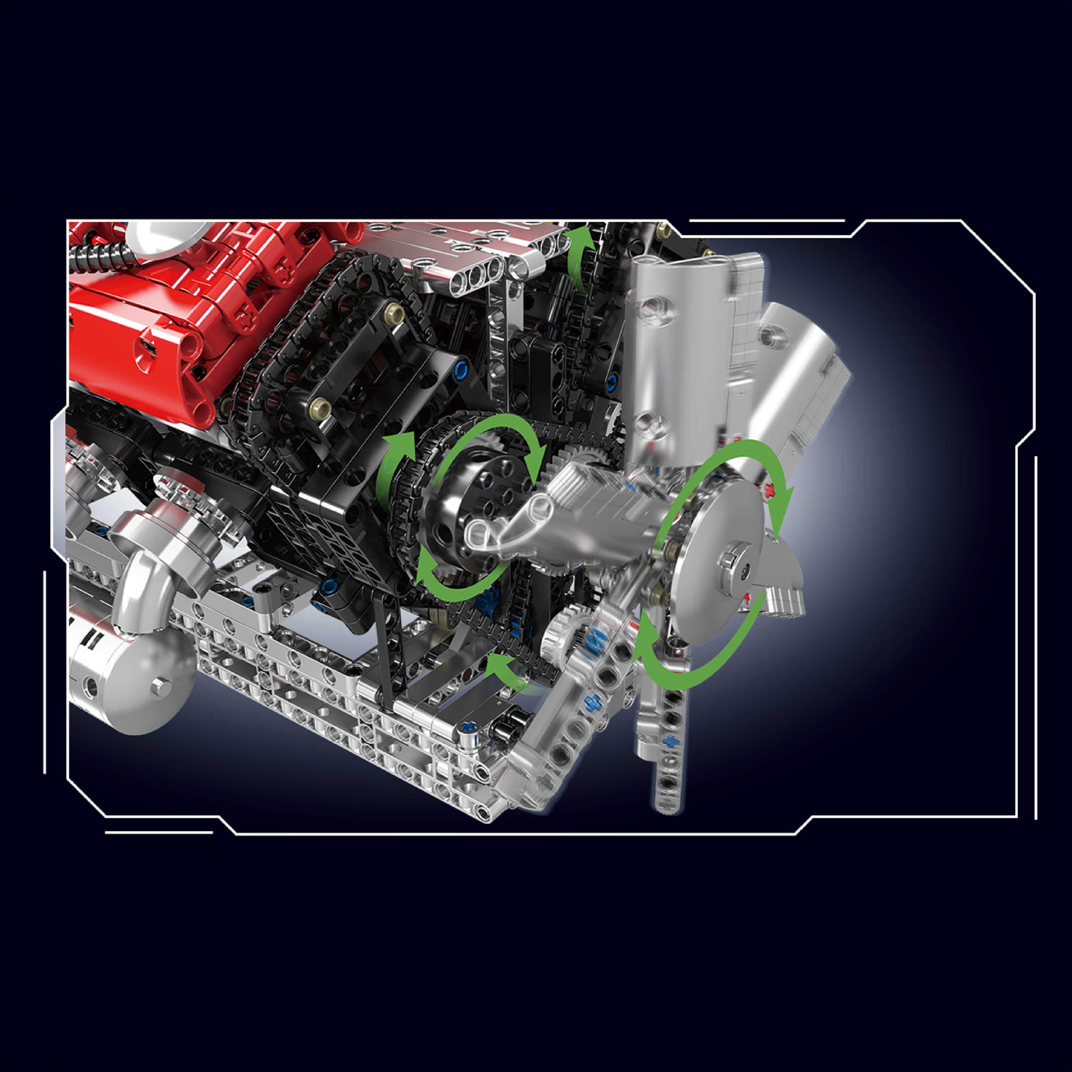 Der V12-Motor & das Getriebe 3472 Teile
