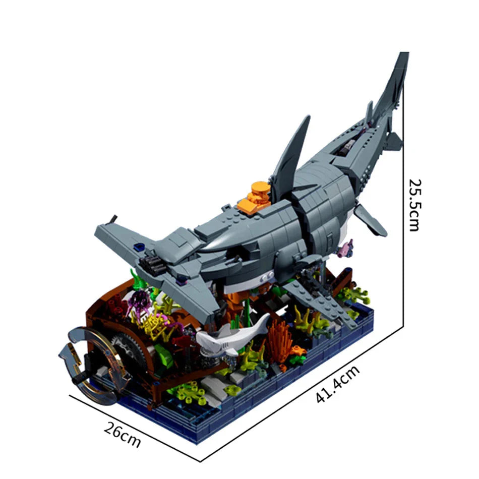 Hammerhead shark 1144PCS