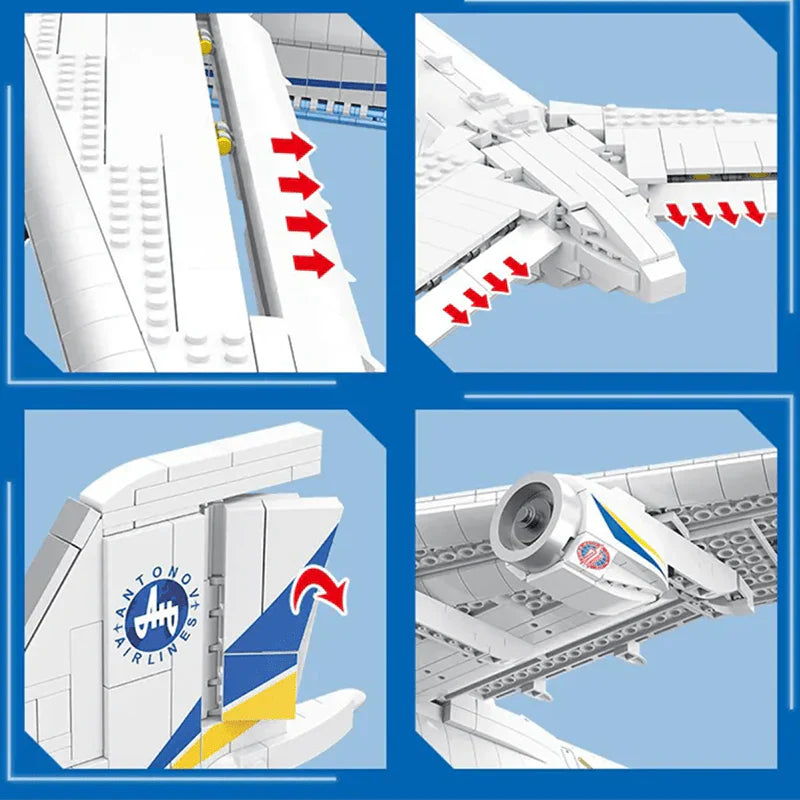 Limitierte Auflage Antonov 225 mit Ständer 5349 Teile