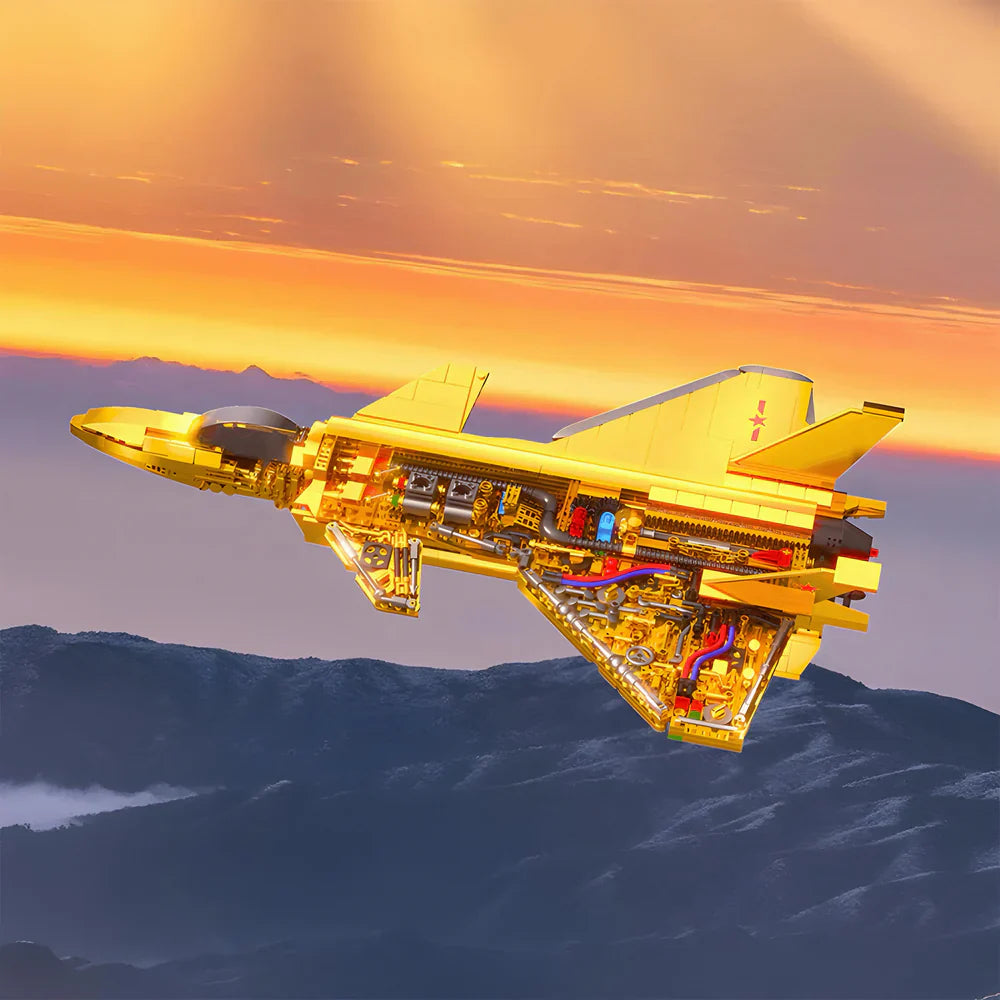 Gold Edition J-20 Fighter Jet 1202PCS