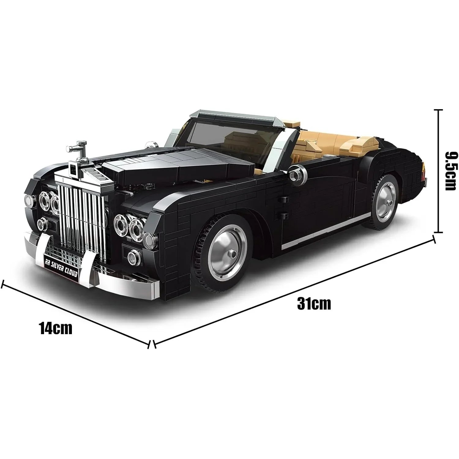 Silberner Cloud Cabrio 1096 Teile