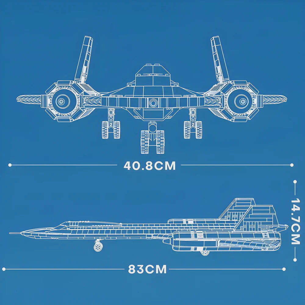 SR-71 Blackbird USAF Jet 1776Teile