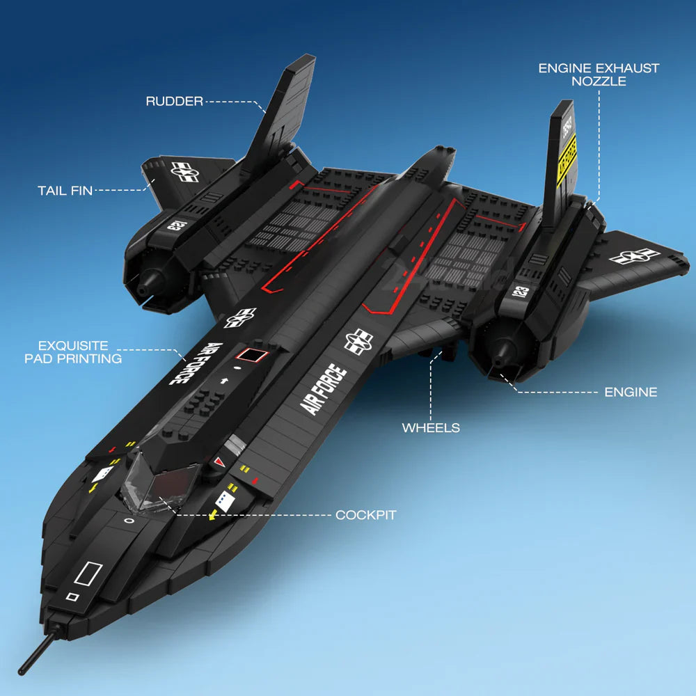 SR-71 Blackbird USAF Jet 1776Teile