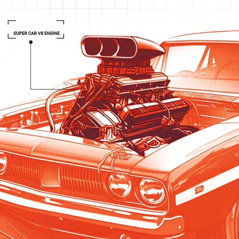 V8 Kompressormotor 2346 Teile
