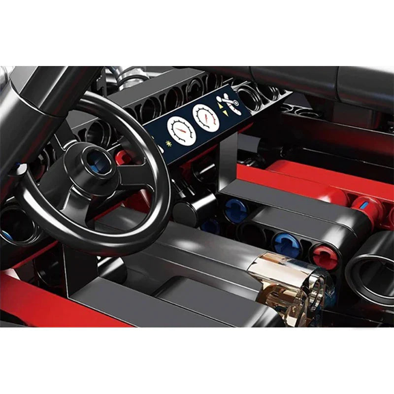 Flammenmonster 4x4 Auto 889 Teile