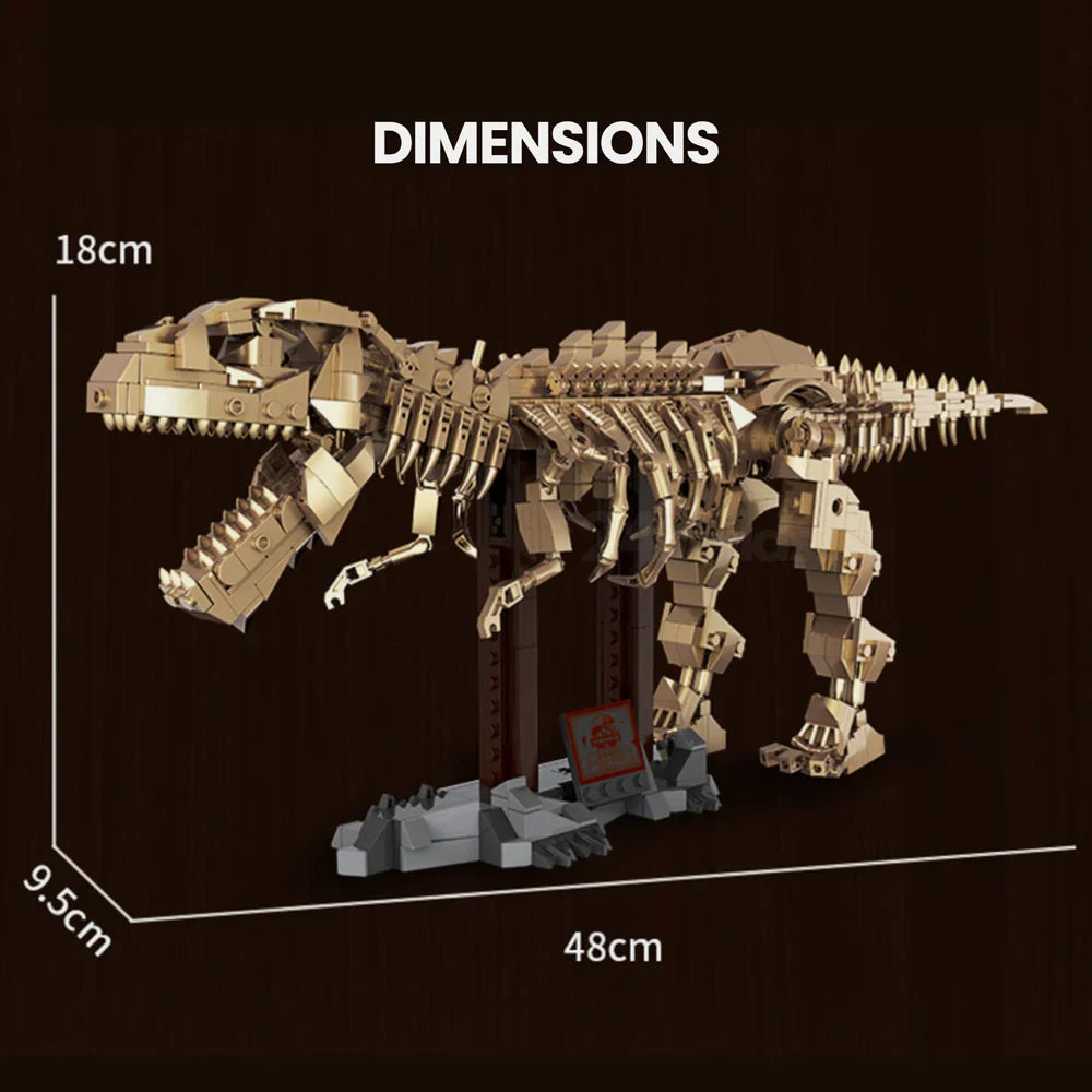 Goldener T-Rex Dinosaurier-Sammlerstück 864 Teile