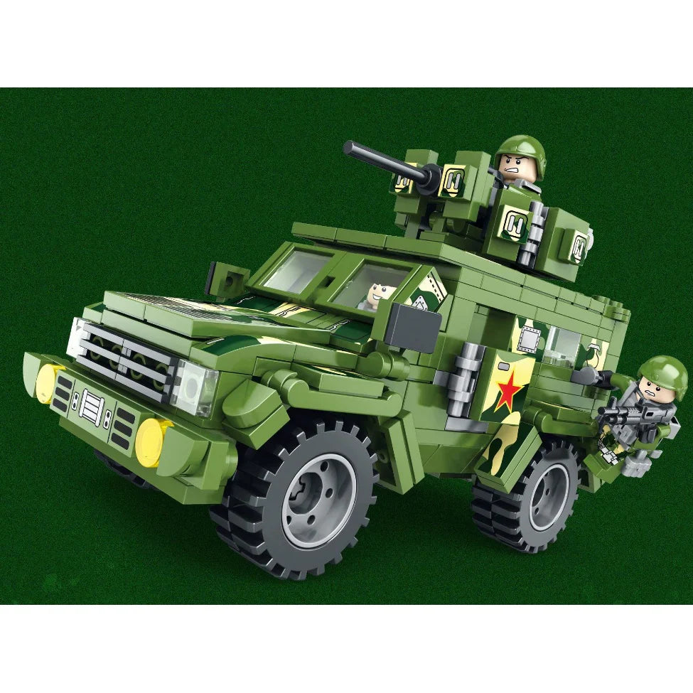 Mini Bausteine WW2 Tapferer Krieger LKW 423PCS