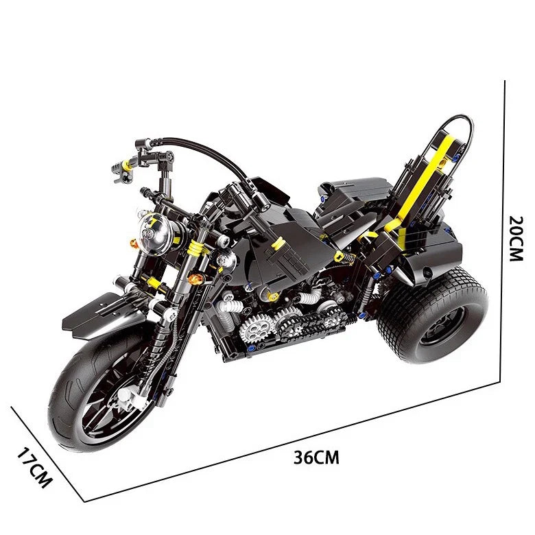Dreirad-Chopper-Motorrad 853 Teile