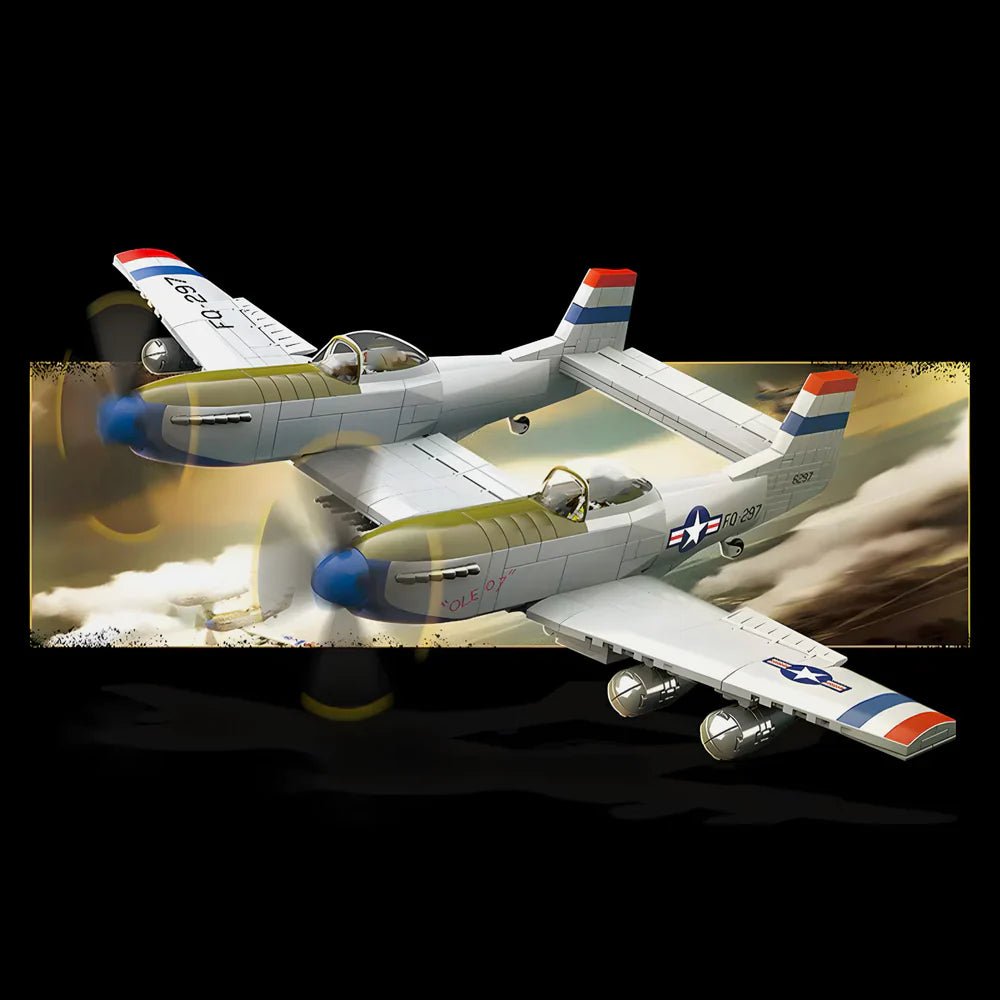 F-82 Twin Mustang WW2 Fighter Jet 1108PCS